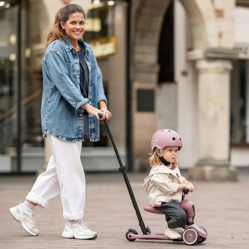 Trottinette 2 en 1 pour enfant avec guidon Rose - SCOOT AND RIDE - Image 4