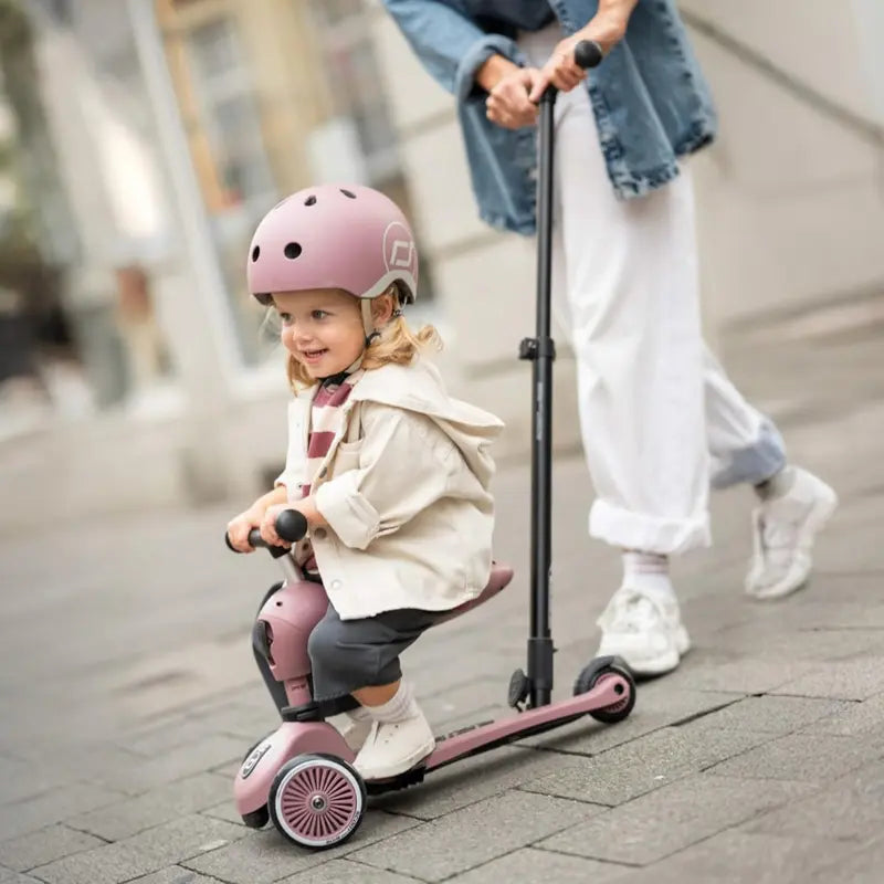 Trottinette 2 en 1 pour enfant avec guidon Rose - SCOOT AND RIDE - Image 6