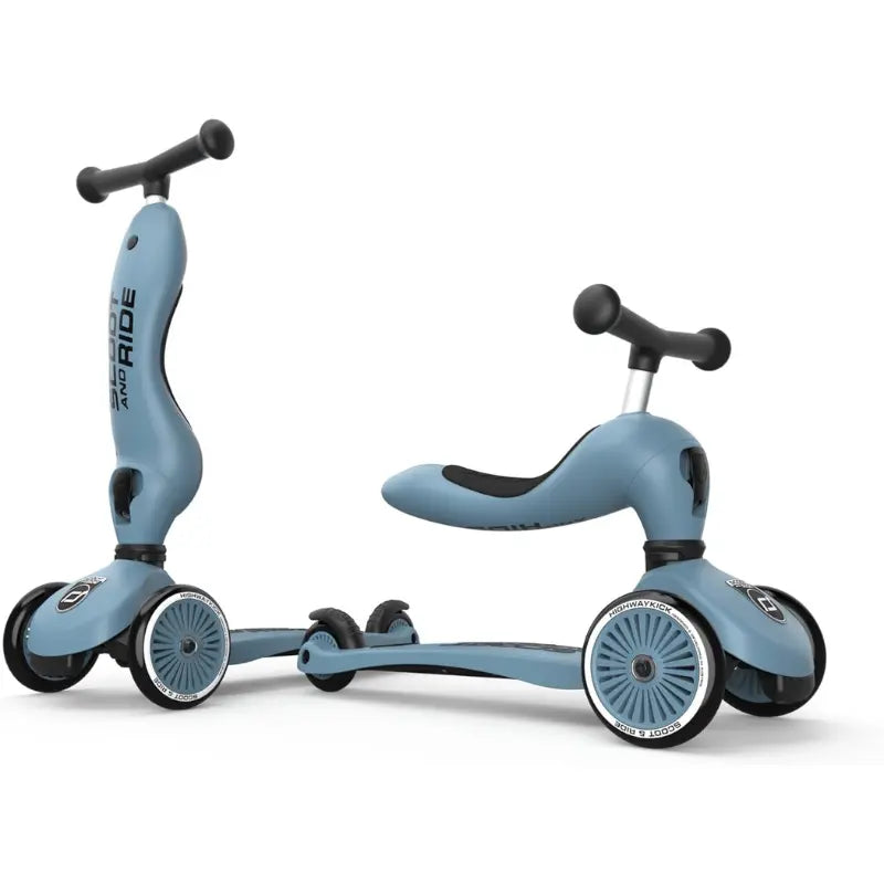 Trottinette bébé Highwaykick 1 BLEU ACIER  - SCOOT AND RIDE - Image 3