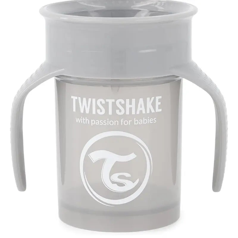Twistshake Tasse d'Entraînement 230ml 6M+ - Gris Pastel - Image 1