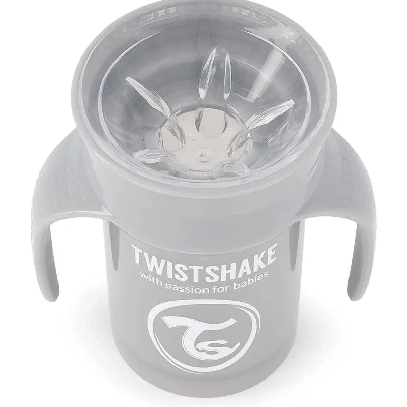 Twistshake Tasse d'Entraînement 230ml 6M+ - Gris Pastel - Image 4