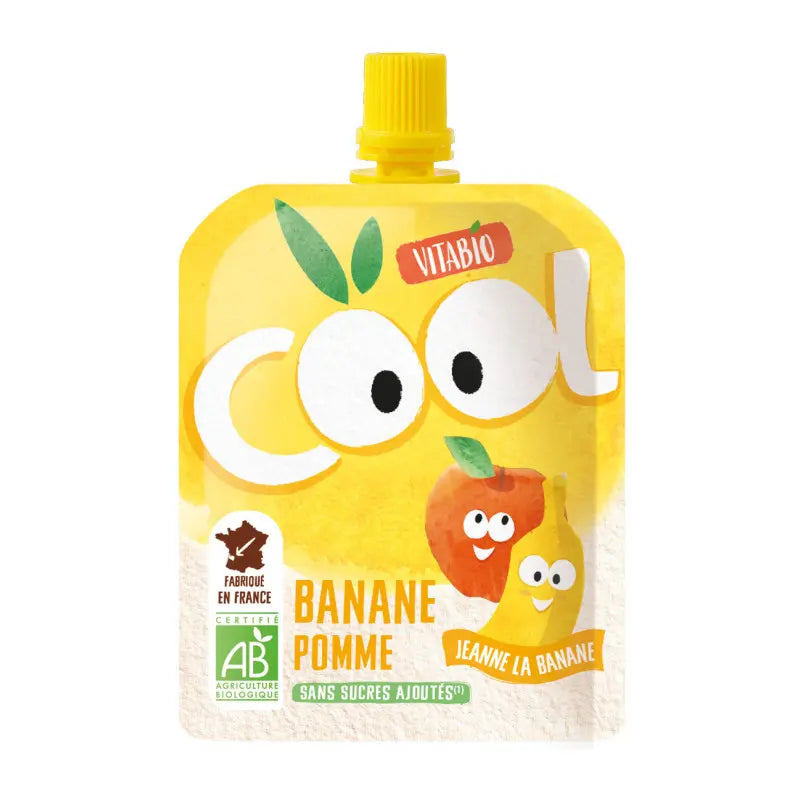 Vitabio Cool Fruits – Gourdes Pomme Banane – 4x90g – BIO - Image 2