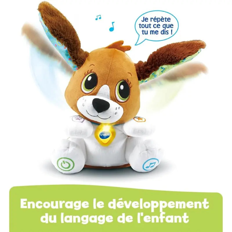 VTech -Toutou Parle avec Moi- Jouet Chien Interactif Qui Répète - Image 2