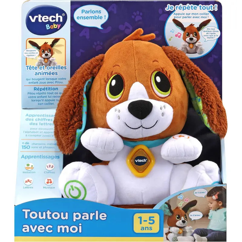 VTech -Toutou Parle avec Moi- Jouet Chien Interactif Qui Répète - Image 6