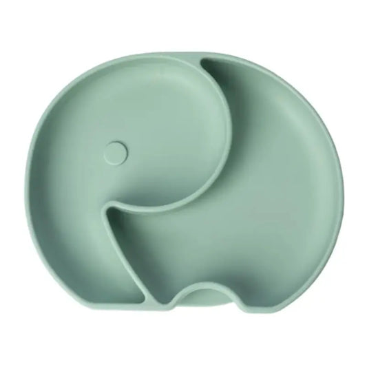 YUMMY Assiette Éléphant en Silicone avec Ventouse 4M+