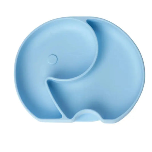YUMMY Assiette Éléphant en Silicone avec Ventouse 4M+ - Image 1
