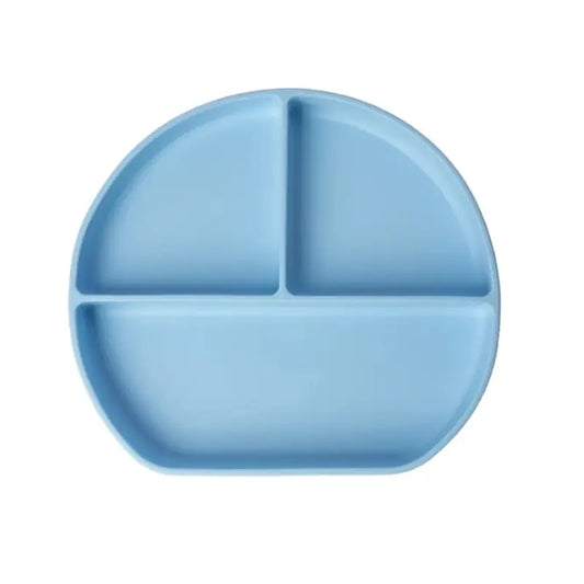 YUMMY Assiette en Silicone Multi-Compartiments avec Ventouse 4M+ - Image 1