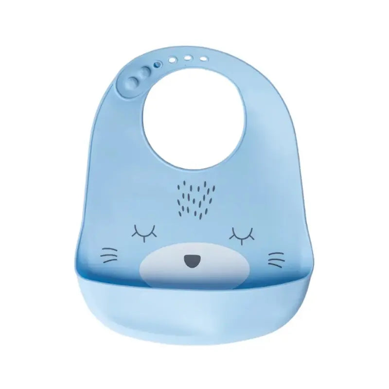 YUMMY Bavoir Chat en Silicone avec Poche 9M+