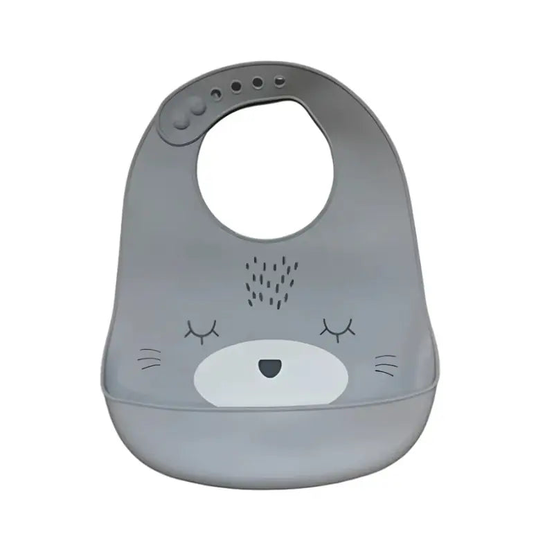 YUMMY Bavoir Chat en Silicone avec Poche 9M+ - Image 1