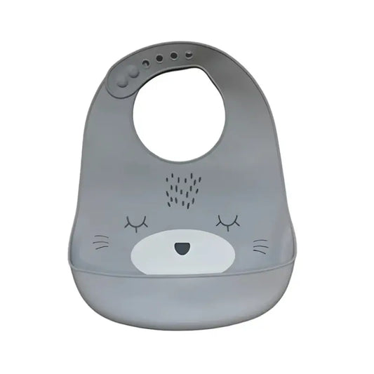 YUMMY Bavoir Chat en Silicone avec Poche 9M+ - Image 1