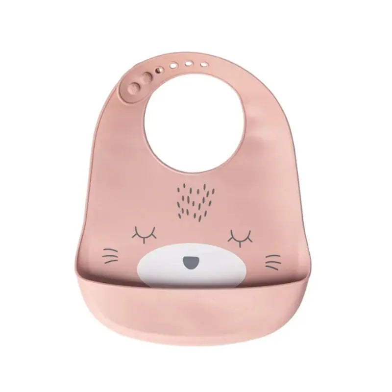 YUMMY Bavoir Chat en Silicone avec Poche 9M+ - Image 3